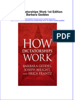 Metabook - 883download Ebook How Dictatorships Work 1St Edition Barbara Geddes Online PDF All Chapter