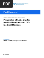 IMDRF GRRP WG N52 (Edition 2) Principles of Labelling For Medical Devices and IVD Medical Devices