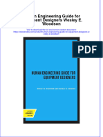 Human Engineering Guide For Equipment Designers Wesley E Woodson Online Ebook Texxtbook Full Chapter PDF