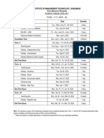 Academic Calendar PGDM 2023 24