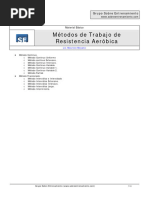 Métodos de Trabajo de Resistencia Aeróbica 