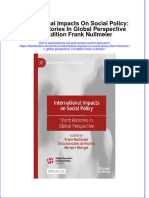 Ebook International Impacts On Social Policy Short Histories in Global Perspective 1St Edition Frank Nullmeier Online PDF All Chapter