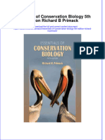 Ebook Essentials of Conservation Biology 5Th Edition Richard B Primack Online PDF All Chapter