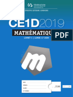 Évaluation Certificative - CE1D 2019 - Mathématiques - Questionnaires (Ressource 15335)