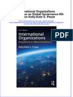 Ebook International Organizations Perspectives On Global Governance 6Th Edition Kelly Kate S Pease Online PDF All Chapter