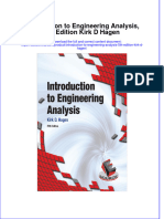 Introduction To Engineering Analysis 5Th Edition Kirk D Hagen Online Ebook Texxtbook Full Chapter PDF