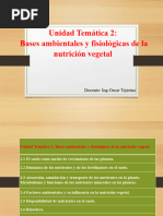 Tema2 Bases Ambientales y Fisiológicas de La Nutrición Vegetal