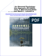 Test Bank For Abnormal Psychology: An Integrative Approach, 6Th Edition, David H. Barlow, V. Mark Durand Stefan G. Hofmann Martin L. Lalumiã Re