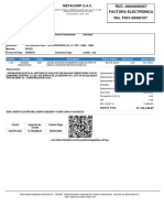 Metacorp S.A.C.: RUC: 20609290057 Factura Electrónica Nro. F001-00000107