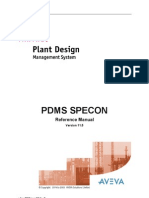 Pdms Specon: Reference Manual