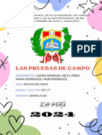 Documento Portada Informe de Proyecto Infantil Creativo Doodle Multicolor