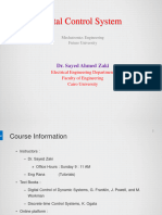 Digital Control - Lec 1 Overview - Z-Transform