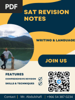 MR Abdulshafi's SAT Writing & Language Revision Notes 2