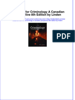 PDF Test Bank For Criminology A Canadian Perspective 8Th Edition by Linden Online Ebook Full Chapter