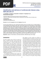 Identification and Alertness of Cardiovascular Disease Using MATLAB With IoT