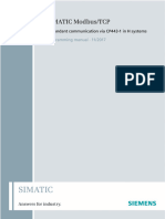 Redundant Communication Via The CP in H-Systems SIMATIC. SIMATIC Modbus - TCP Redundant Communication Via The CP in H-Systems.