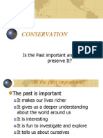 Conservation: Is The Past Important and Should We Preserve It?