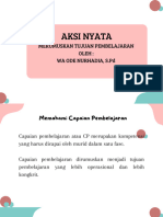 AKSI NYATA MERUMUSKAN TUJUAN PEMBELAJARAN OLEH WA ODE NURHADIA, S.PD