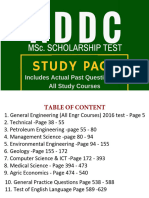 NDDC Scholarship Test Study Pack Updated 1