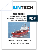 Sigaia Theresa Drill Grounding and Major Flooding - 2021