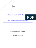 Compte Rendu CAO Distanciel: Abdoulaye Ali Dicko