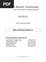 Sec 23 - Group 1 - Belt Road Initiatives