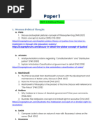 Political Science Past Paper Analysis PMS