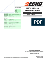 srm260 Parts Catalog Serial Numbers 0400100104999999