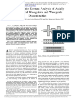 Efficient Finite Element Analysis of Axially Symmetrical Waveguides and Waveguide Discontinuities - 41525