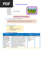 DIA 3 SESION DE APRENDIZAJE Me Muevo Al Ritmo de La Naturaleza