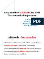 Biosynthesis of and Their Pharmaceutical Importance: Alkaloids