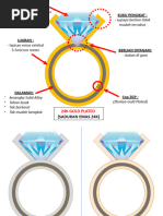 Drawing Gold Plated Ring