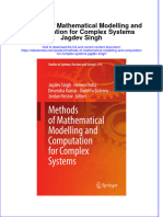 Methods of Mathematical Modelling and Computation For Complex Systems Jagdev Singh Online Ebook Texxtbook Full Chapter PDF