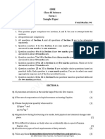 Science SA I Solved Sample Paper 3