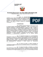 RD #014-2024 - Aprobación Informe Final Servicio Limpieza Sector Uno