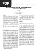 A Novel Technique For SNMP Bandwidth Reduction: Simulation and Evaluation