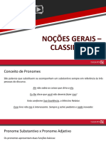 GOLD Teoria Gramatical - Aula 32 - Pronome - Noções Gerais + Classificação Geral + Emprego de Pronomes Pessoais