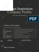 Design Inspiration Company Profile by Slidesgo