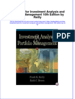 PDF Test Bank For Investment Analysis and Portfolio Management 10Th Edition by Reilly Online Ebook Full Chapter