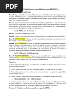 Esquema Explicativo de Como Elaborar Uma RESENHA