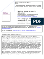 The Language Factor in Mathematics Tests