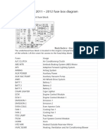 BUICK Enclave 2011 - 2012 Fuse Box Diagram