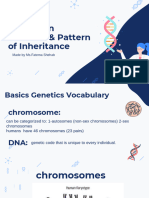 Mendelian Genetics & Pattern of Inheritance