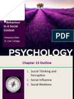 Psychology - Behaviour in A Social Context