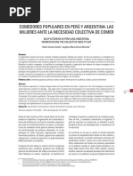 Sordini y Arriola (2023) COMEDORES POPULARES EN PERÚ Y ARGENTINA: LAS MUJERES ANTE LA NECESIDAD COLECTIVA DE COMER