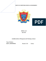 Dbms Practical File