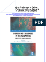 Overcoming Challenges in Online Learning Perspectives From Asia and Africa 1St Edition Areej Elsayary Online Ebook Texxtbook Full Chapter PDF