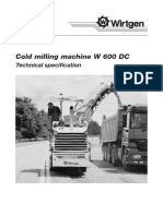 Cold Milling Machine W 600 DC: Technical Specification