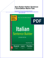 Ebook Practice Makes Perfect Italian Sentence Builder 2Nd Edition Nanni Tate Online PDF All Chapter