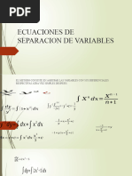 Separacion de Variables